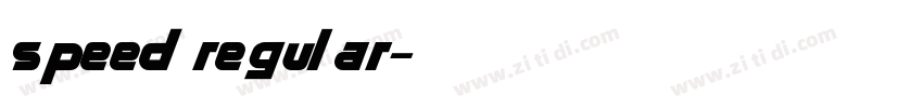 speed regular字体转换 speed regular字体转换